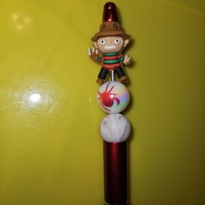 Freddy 3d Silcon Beaded Pen Black Ink